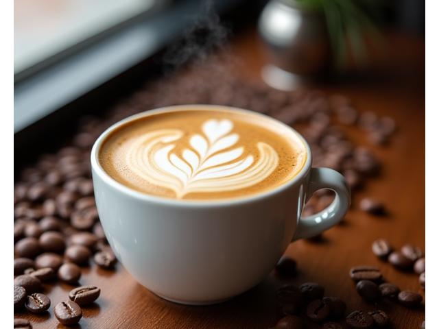 Kopi Istimewa Sifir Square: Latte art di atas kopi, biji kopi dan peralatan kopi artisanal.
